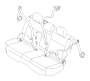 Image of Seat Belt Lap and Shoulder Belt (Rear, Center, GRAY). Belt that secures an. image for your 2009 Subaru Legacy   