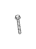View Accessory Drive Belt Idler Pulley Bolt. Belt Tensioner Bolt. Flange Bolt. Full-Sized Product Image