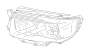 Image of Headlight Seal. End Rubber Head Lamp (Right). image for your 2008 Subaru Forester  X PLUS 