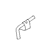 View Engine Coolant Reservoir Hose. Pipe Water Bypass. Full-Sized Product Image 1 of 2