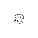 View Charge Air Cooler Grommet. Turbocharger Intercooler Grommet (Passenger, Center). Full-Sized Product Image