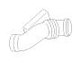 View Engine Air Intake Hose Adapter. Boot Air Intake. Full-Sized Product Image