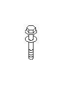 View Alternator Bracket Bolt. Bolt and Washer 10X60X26. Full-Sized Product Image