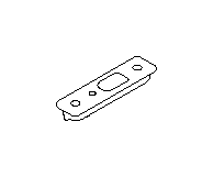 View Engine Cradle Spacer. Suspension Subframe Reinforcement Bracket. Adapter. Full-Sized Product Image