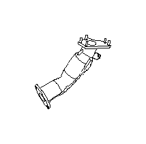 View Catalytic Converter. Exhaust Tail Pipe. Joint Pipe Exhaust R (Rear). Full-Sized Product Image