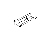 View Floor Side Rail Bracket. Frame Rail End. Frame Complete Floor (Right, Rear). Full-Sized Product Image
