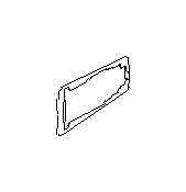 View Exterior Door Handle Cover Gasket. Spacer Door Handle B C0 (Outer, GRAPHITE GRAY M). Full-Sized Product Image
