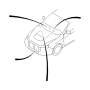 View Air Conditioning (A/C) Condenser Bracket Insulator. Bushing Condenser. Full-Sized Product Image