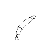 View Cabin Air Temperature Sensor Aspirator Tube. Hose Aspirator. Full-Sized Product Image