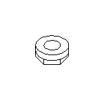 View Radio Antenna Base Nut Full-Sized Product Image
