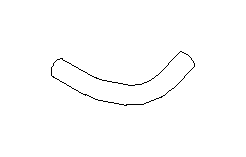 View Engine Coolant Bypass Hose. Engine Coolant Overflow Hose. Radiator Coolant Hose (Back). Full-Sized Product Image