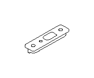 View Engine Cradle Spacer. Suspension Subframe Reinforcement Bracket. Adapter. Full-Sized Product Image
