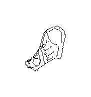 View Body A Pillar Reinforcement Plate. Cowl Side Panel. Patch Pillar C RLH (Left, Front, Lower, Inner). Full-Sized Product Image 1 of 1