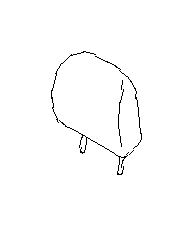 View Headrest SD. Pillow Rest (Rear, Back, GRAY). Full-Sized Product Image 1 of 1
