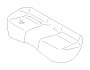 Image of Seat Cover CUS. Cover Cushion (Rear, GRAY). A Cover that replaces. image for your 2014 Subaru WRX  Sport SEDAN 