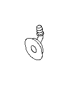 View Sunroof Drain Hose Grommet (Grommet for Sunroof Drain Hose., Front). Full-Sized Product Image