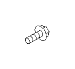 View Automatic Transmission Oil Cooler Hose Banjo Bolt. Deck Lid Hinge Bolt (BOLT FLG M8 X 16) (AT). Full-Sized Product Image