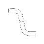 Image of Engine Coolant Overflow Hose. Hose Water (Back). A Coolant Hose that. image for your Subaru