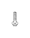View Suspension Crossmember Bolt. Flange Bolt (BOLT FLG M12 X 97). Full-Sized Product Image