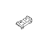View Body B Pillar Bracket. Roof Bow Bracket. Roof Side Rail Bracket. Bracket Brace SR (Left). Full-Sized Product Image 1 of 4