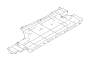 View Floor Pan Splash Shield. Under Cover R (Left, Center). Full-Sized Product Image