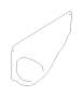 View Door Shell Seal. Door Water Deflector. Sealing Cover D RRH (Right, Rear, Plastic). Full-Sized Product Image 1 of 4