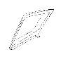 Image of Door Glass Seal. Door Weatherstrip. Weatherstrip Partition SRH (Right, Rear). Rubber Seal around... image for your Subaru
