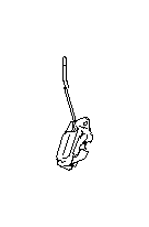 View Folding Seat Latch. Seat Back Lock (Right, Rear). Full-Sized Product Image