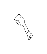 View Seat Belt Receptacle. Belt IN U (Left, Front, Inner, BLACK; OFF BLACK). Full-Sized Product Image
