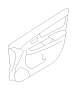 View Door Interior Trim Panel (Right, Front, Outer, BLACK) Full-Sized Product Image 1 of 1