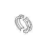 View Engine Crankshaft Thrust Washer. Bearing Set Main (Center). Full-Sized Product Image 1 of 9