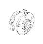 View Wheel Bearing and Hub. Hub Unit Complete. Full-Sized Product Image