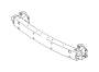 View Bumper Cover Reinforcement Beam. Bumper Face Bar Reinforcement Beam (Front, Back, Steel). Full-Sized Product Image 1 of 2