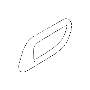 View Interior Door Handle Trim. Cover Remote Door (Right, GRAY). Full-Sized Product Image