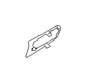 View Exterior Door Handle Cover Gasket. Spacer Handle DRB (Outer). Full-Sized Product Image
