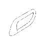 View Interior Door Handle Trim. Cover Remote Door (Right, GRAY). Full-Sized Product Image