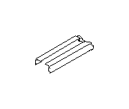 View Seat Hinge Cover. 2ND Seat (Left, Inner, Outer, BEIGE). Full-Sized Product Image