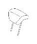 View Headrest. SECOND Seat. Side. Head Rest R SD (GRAY). Full-Sized Product Image