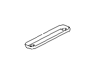 View License Plate Light Lens. Tail Light Lens. Lens License Lamp. Full-Sized Product Image