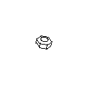 View Radio Antenna Base Nut Full-Sized Product Image 1 of 3