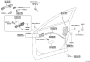 Image of Cable Door. Door Lock Remote Control. LH (For Open Lever). RH (For Open Lever) (Front). image for your 2024 Subaru Solterra   