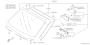 Image of Windshield Frame Weatherstrip Seal. Dam Rubber (Front, Upper). Windshield Seal. image for your 2023 Subaru Crosstrek   