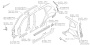 Image of Panel SD Quarter RPLH. Complete (Left, Rear Quarter, Outer). Panel or Structure used. image for your 2023 Subaru Forester 2.5L Premium w/EyeSight 