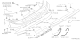 Image of Switch Bracket Tailgate (Rear Gate) Garnish. Garnish Standard (Lower). image for your 2009 Subaru Forester   