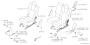 Image of Seat Back Recliner Adjustment Handle. Lever RECLINING. Lever Hinge Knob (Left, BLACK/BLACK&IVORY)... image for your 2014 Subaru Forester  I 