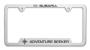 View License Plate Frame (Adventure Seeker) - Stainless Steel Full-Sized Product Image