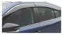 Image of Side Window Deflectors - Chrome. Keep inclement weather. image for your Subaru Legacy  