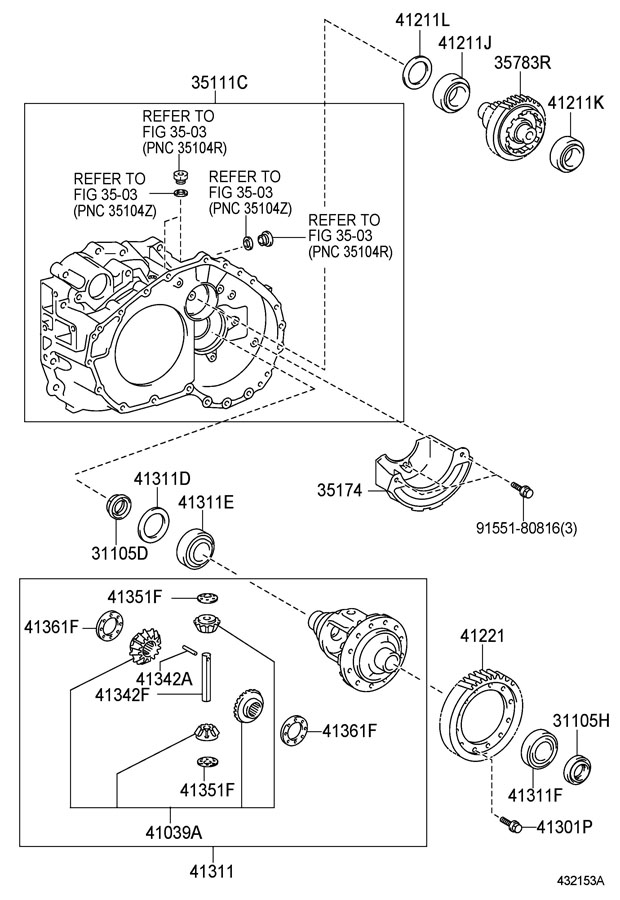 Full size assembly image of FRONT AXLE HOUSING & DIFFERENTIAL (1/1)