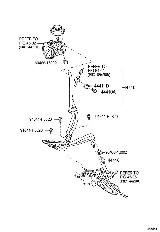 Full size assembly image of POWER STEERING TUBE (1/1)