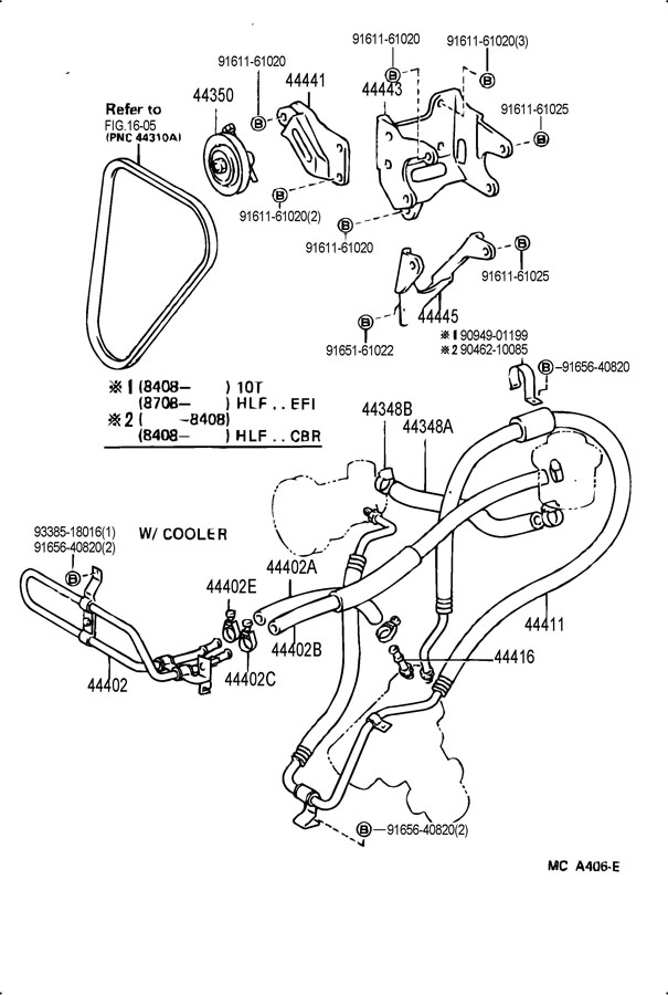 Toyota 4runner Power Steering Tube